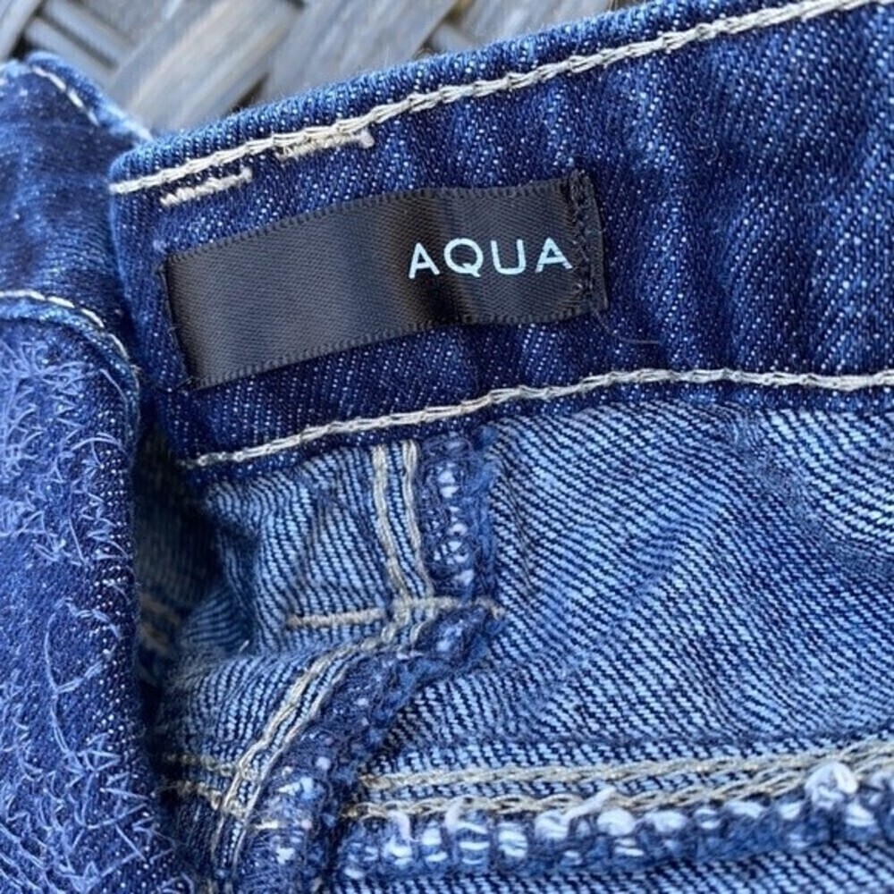 Aqua embroidered cutoff shorts - Picture 12 of 12